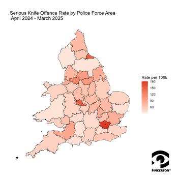 knife offence rate