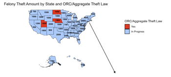 Theft amount by state Theft amount by state