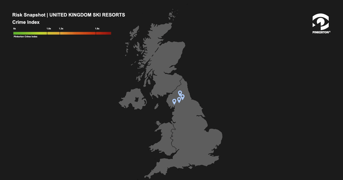gif showing crime risk for popular skiing locations in Great Britain 